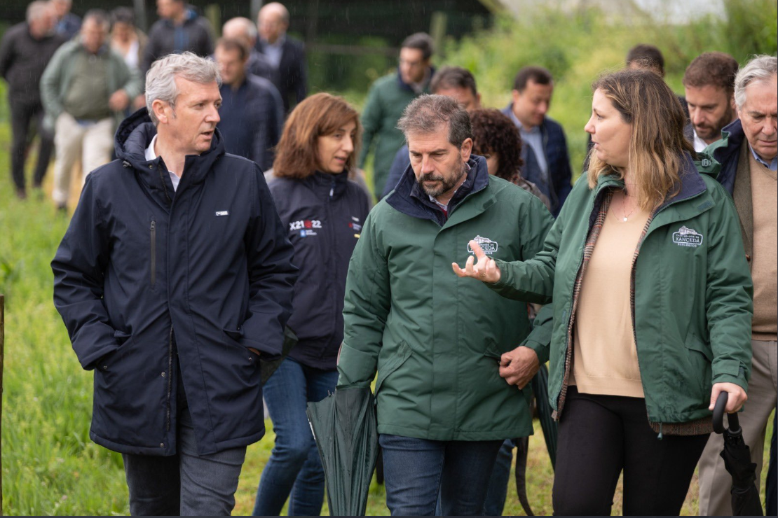 El Presidente de la Xunta visita nuestra granja