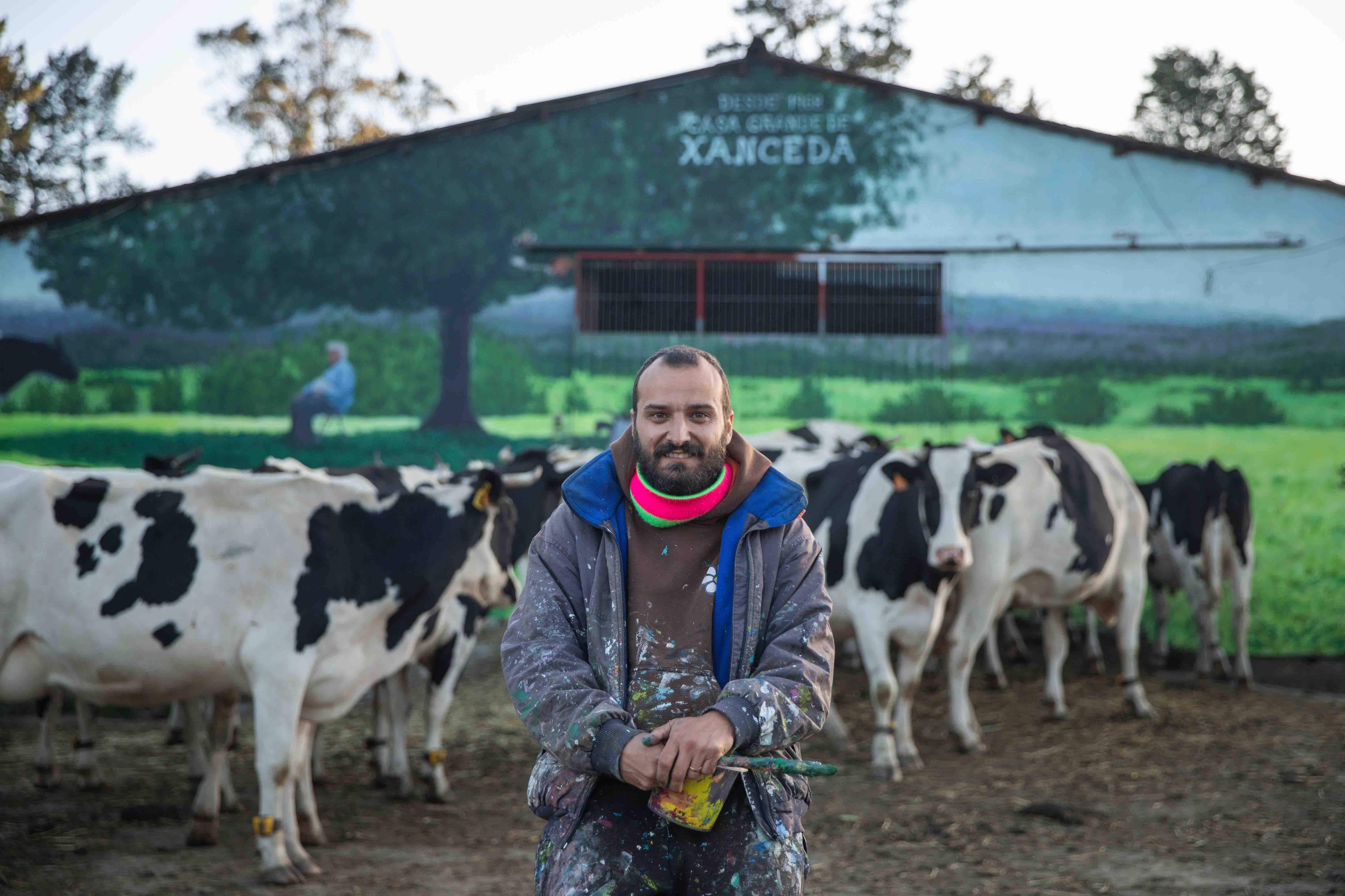 Un muUural de la leche